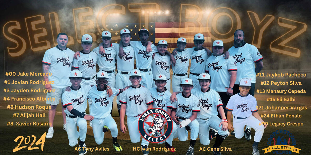 Premium Cooperstown commemorative banner design for a youth baseball team